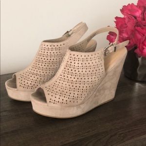 Beige/Tan Wedges - Chinese Laundry